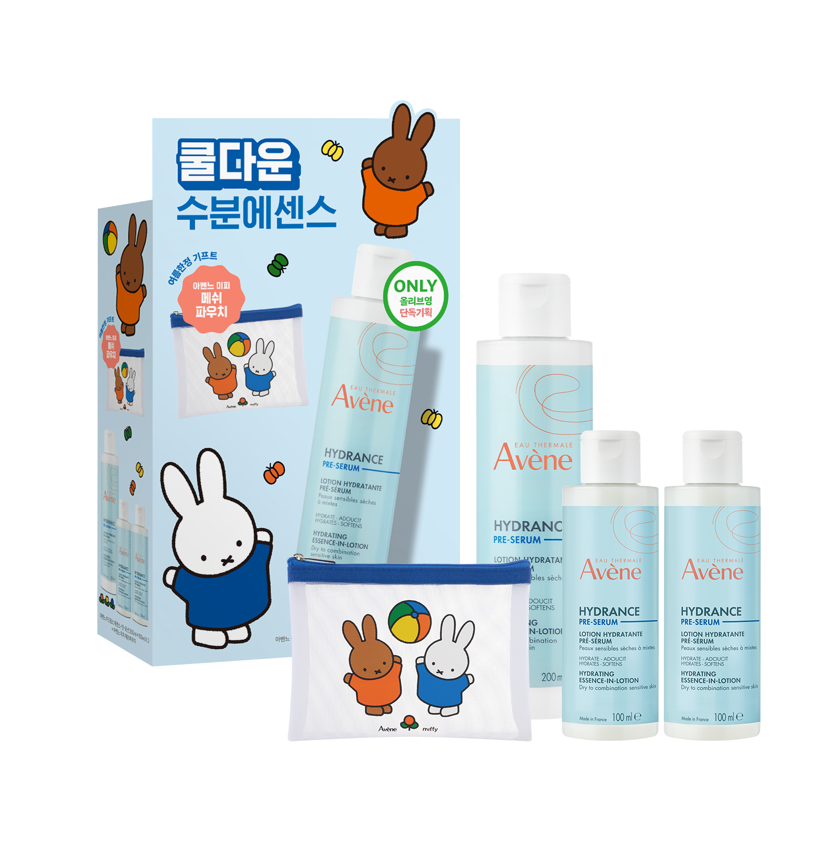 이드랑스 에센스-인-로션 200ml+100ml*2 (+미피 메쉬 파우치)
